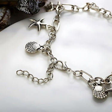 Charm Bracelet of the Sea 18K White Gold Plated